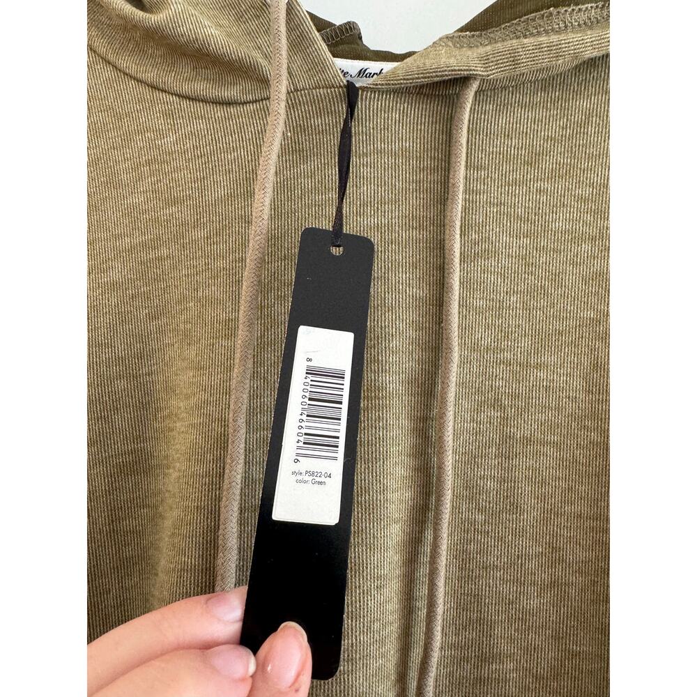 White Mark Women's Hoodie Sweatshirt Dress Green NWT 1X - Picture 5 of 7